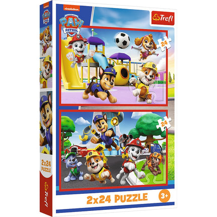 Sada puzzle Paw Patrol, 2 x 24 dílků pro zábavnou hru