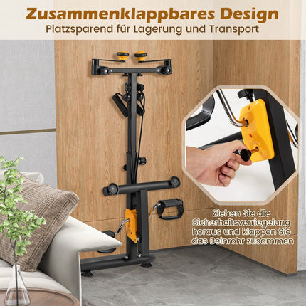 Pedal Exerciser with Adjustable Handle, Foldable, 4 Modes