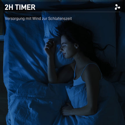 Stojanový ventilátor s mlžením, 3 polohy, nádržka 3L, časovač, černá