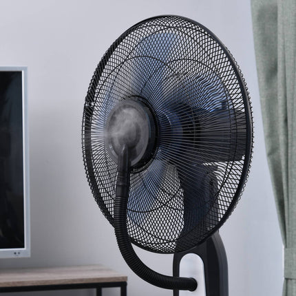 Stojanový ventilátor s mlžením 2.8L, nastavitelný kovový design