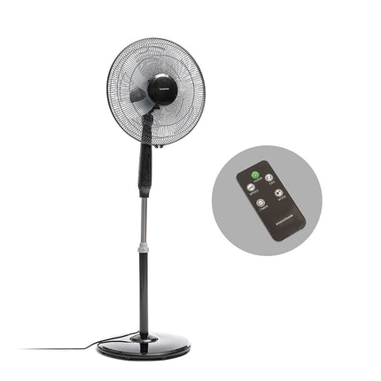 Stojanový ventilátor s dálkovým ovládáním InnovaGoods Airstreem černá 45 W