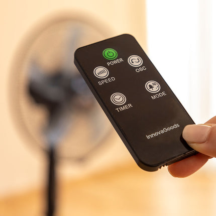 Stojanový ventilátor s dálkovým ovládáním InnovaGoods Airstreem černá 45 W