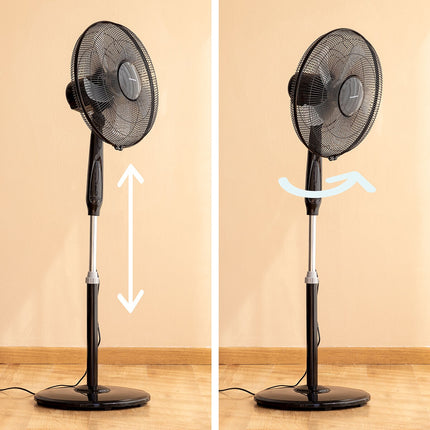 Stojanový ventilátor s dálkovým ovládáním InnovaGoods Airstreem černá 45 W