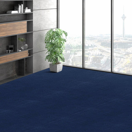 Peel And Stick Carpet Tiles 24x24, 15-Pack, Blue
