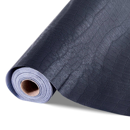 Peel and Stick Wallpaper, Black Cracked, 40cm x 10m