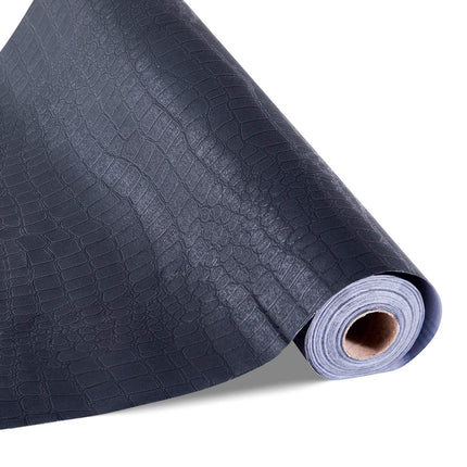 Peel and Stick Wallpaper, Black Cracked, 40cm x 10m