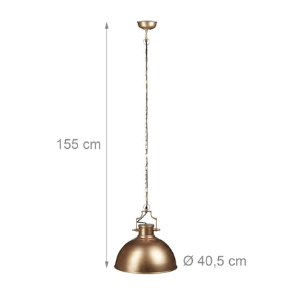 Závěsná lampa industriální design