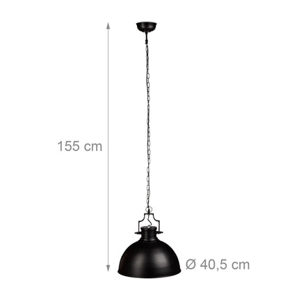 Závěsná lampa industriální design