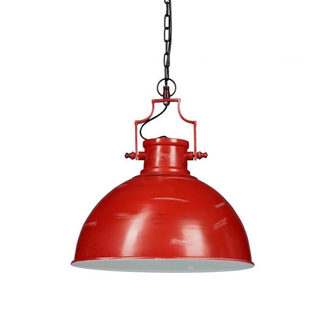 Závěsná lampa industriální styl červená