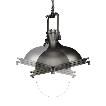 Závěsná lampa kovová