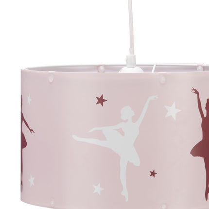 Závěsná lampa růžová