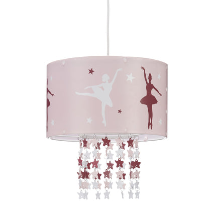 Závěsná lampa růžová