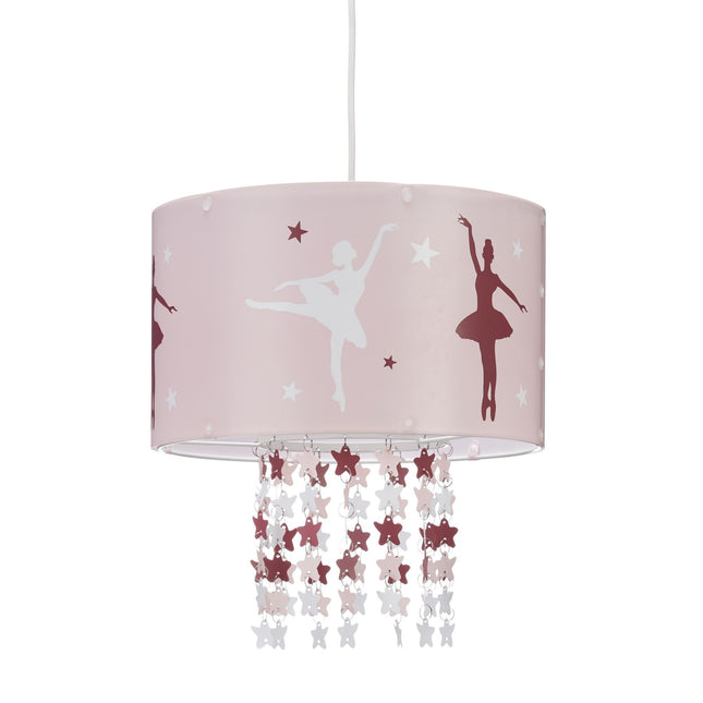 Závěsná lampa růžová