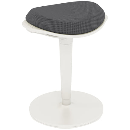 Ergonomická otočná stolička - výškově nastavitelná, šedá síťovina