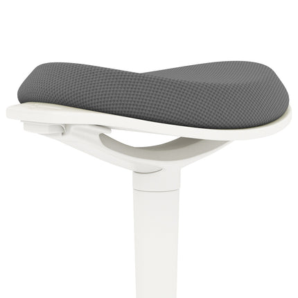 Ergonomická otočná stolička - výškově nastavitelná, šedá síťovina