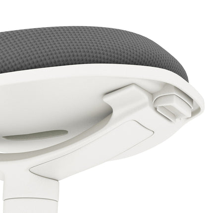 Ergonomická otočná stolička - výškově nastavitelná, šedá síťovina