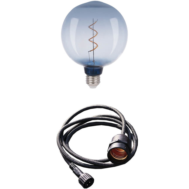 Závěsná lampa Penny Gravity + DecoBulb XL kouřová