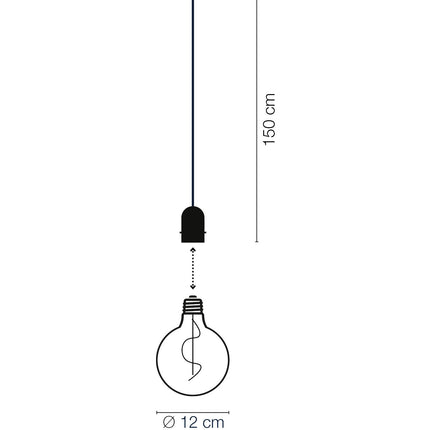 Penny Pendant lamp Gravity + DecoBulb XL Vintage