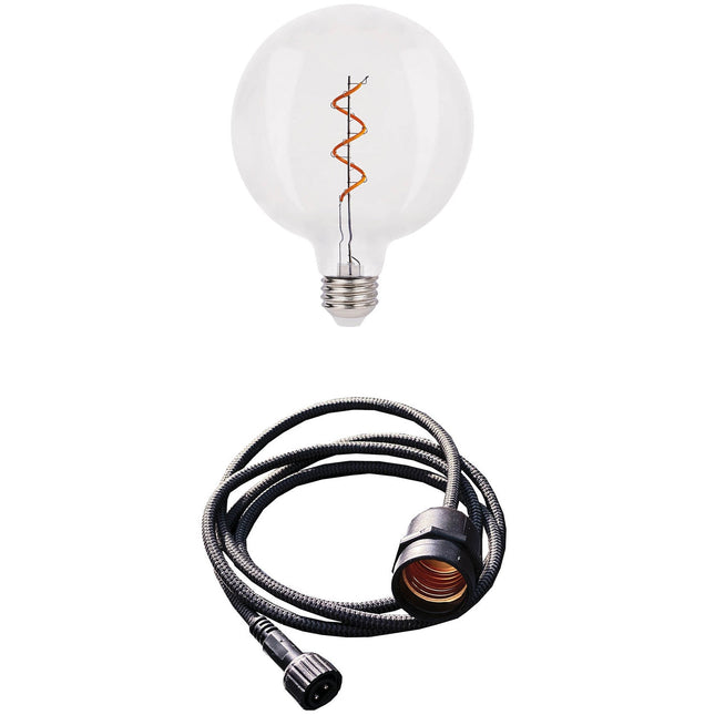 Závěsná lampa Penny Gravity + DecoBulb XL teplá bílá