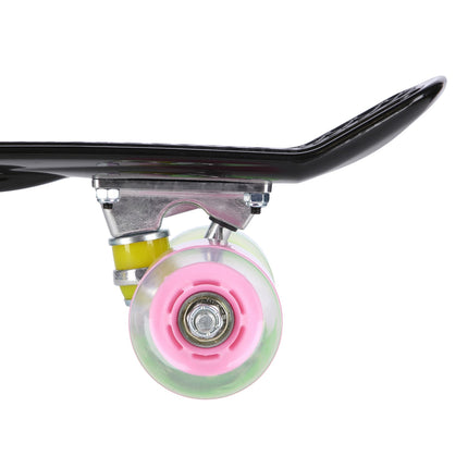 Pennyboard skateboard, klasický černý, odolný design