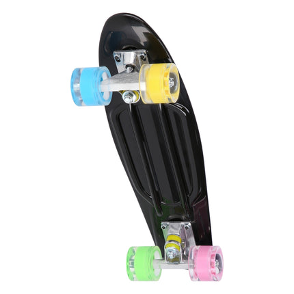Pennyboard skateboard, klasický černý, odolný design
