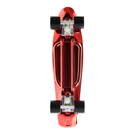 Pennyboard skateboard, červená deska Electrostyle