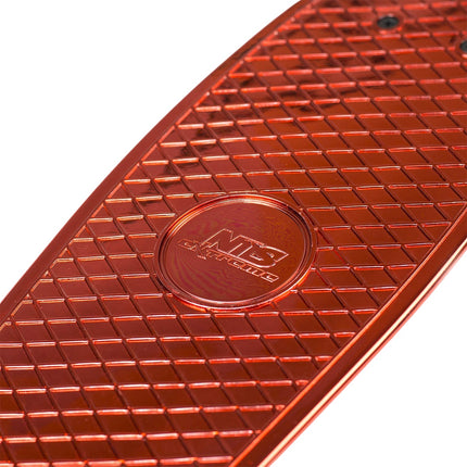 Pennyboard skateboard, červená deska Electrostyle