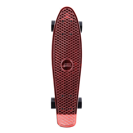 Pennyboard skateboard, červená deska Electrostyle