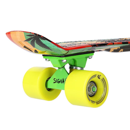 Pennyboard skateboard, Reggae Design, odolná deska