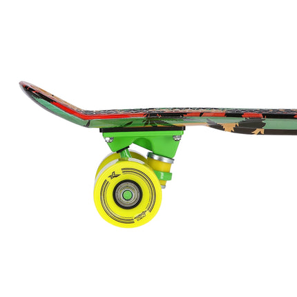 Pennyboard skateboard, Reggae Design, odolná deska