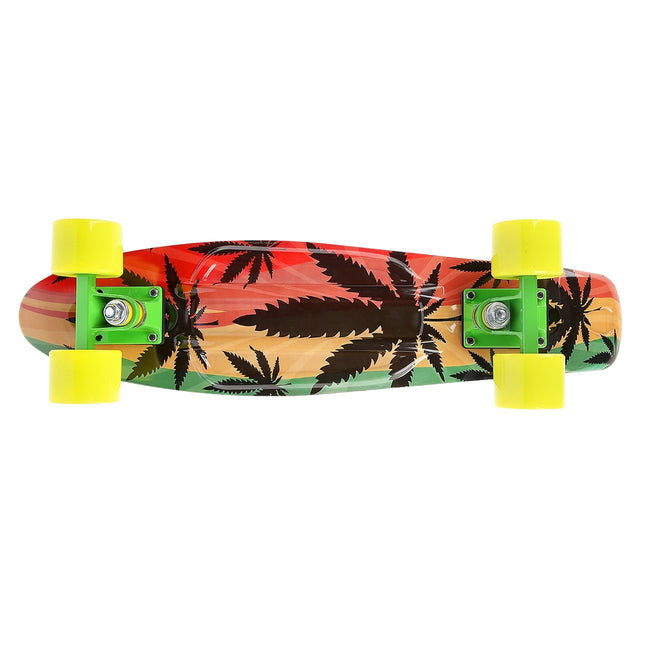 Pennyboard skateboard, Reggae Design, odolná deska