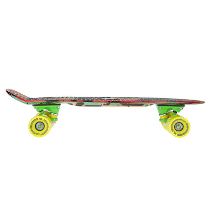 Pennyboard skateboard, Reggae Design, odolná deska