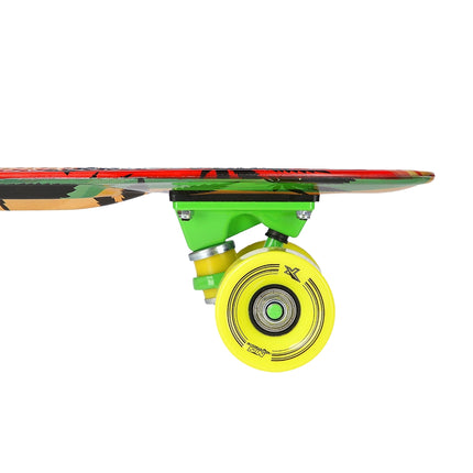 Pennyboard skateboard, Reggae Design, odolná deska