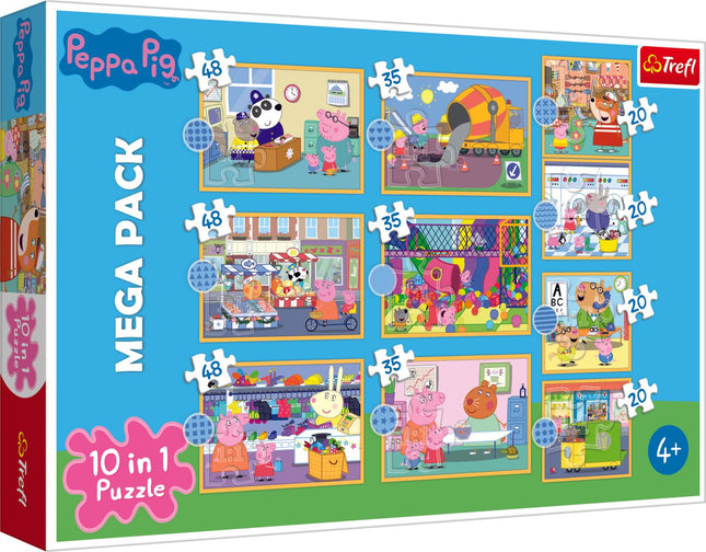 Sada puzzle 10 v 1 Peppa Pig pro děti