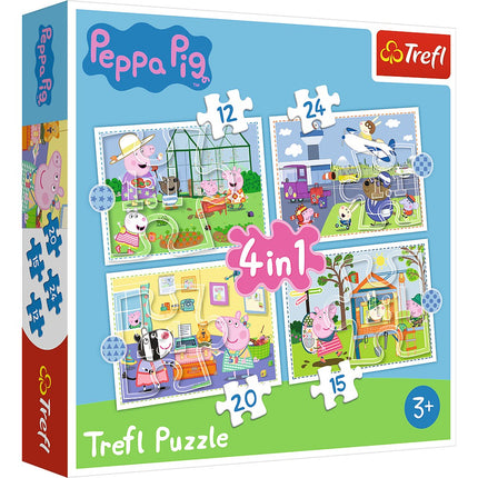 Sada puzzle 4 v 1 Peppa Pig pro děti