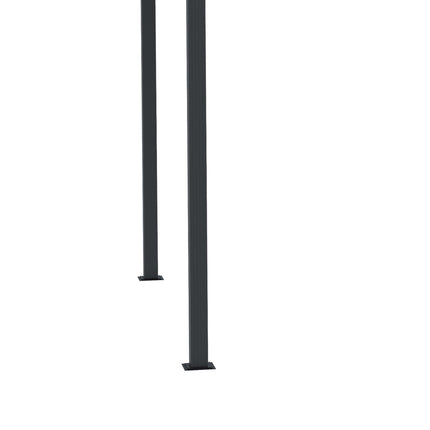 Pergola altán 2.95x2.95m, hliník, posuvná střecha, šedá