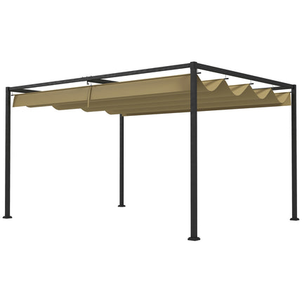 Kovová pergola 3x2m – nastavitelná střecha, ochrana proti slunci
