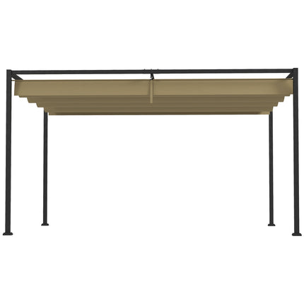 Kovová pergola 3x2m – nastavitelná střecha, ochrana proti slunci