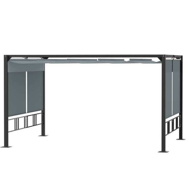 Zahradní pergola altán se stříškou a roletami