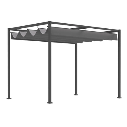 Pergola altán s posuvnou střechou - odolné zastřešení terasy