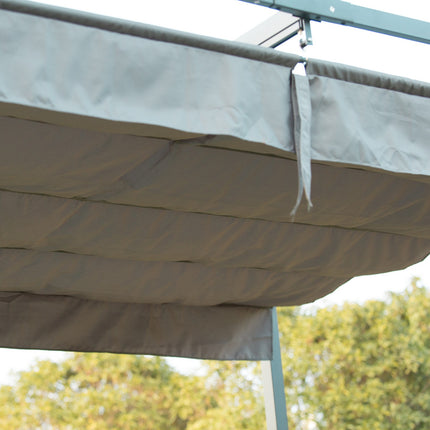 Pergola altán s posuvnou střechou - odolné zastřešení terasy