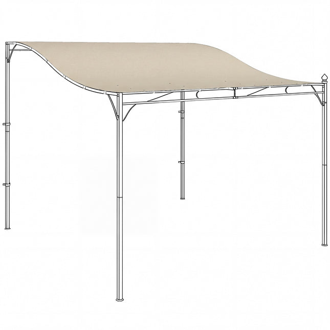 Náhradní střecha pergoly, 3x3m, voděodolný polyester