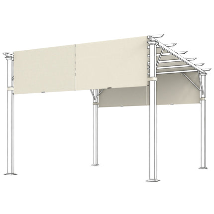 Náhradní střecha pergoly, UV ochrana, 3x3m, krémová