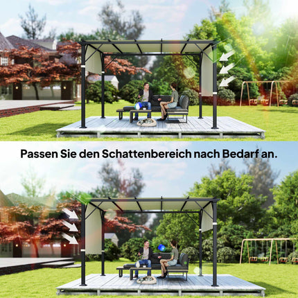 Náhradní střecha pergoly, UV ochrana, 3x3m, krémová
