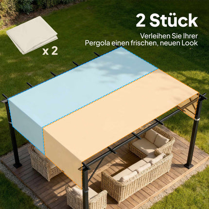 Náhradní střecha pergoly, UV ochrana, 3x3m, krémová
