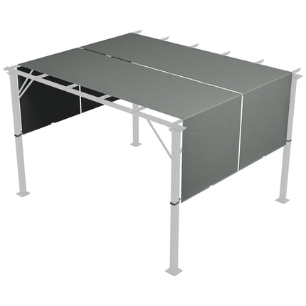 Náhradní střecha pergoly, UV ochrana, 3x3m, tmavě šedá