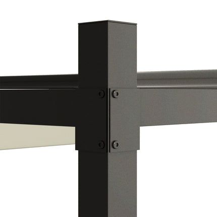 Pergola 3x3m samostatná kovová na terasu, UV 30+ krémově bílá