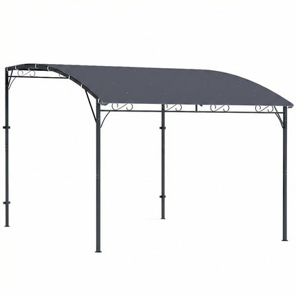 Pergola s voděodolnou střechou, kovový rám, 384x286 cm