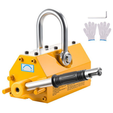 Permanent Magnetic Lifter 600 kg, N42, Release Handle