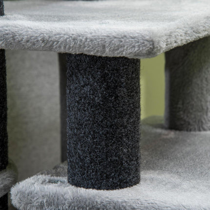 Cat stairs with sleeping cave & play ball - 3/4 steps